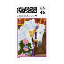 Carousel Horse Postage Stamp