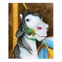 Carousel Horse Poster posters by 13BlackCatsDesigns Carousel Horse Poster posters
