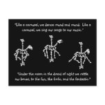 Carousel Horse Triad of Bones Postcards