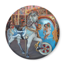Carousel Horse with Cherub! Refrigerator Magnet
