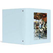 Carousel Horses 3 Ring Binder
