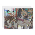 Carousel Horses Birthday Party Invitation by SmilinEyesTreasures Carousel Horses Birthday Party Invitation