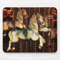 Carousel Horses Mousepad