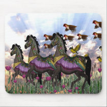Carousel horses mousepads