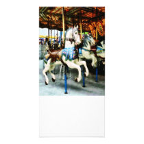 Carousel Horses Photo Card