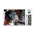Carousel horses postage stamps