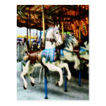Carousel Horses Postcard