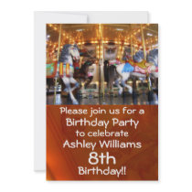 Carousel Party Invitation