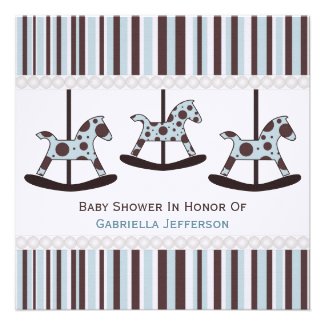 Carousel: Personalized Baby Shower Invitation