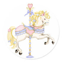 Carousel Pony stickers by Spice Carousel Pony stickers
