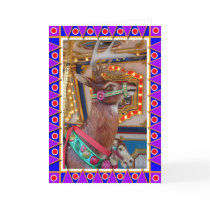 Carousel Reindeer cards