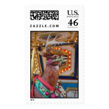 Carousel Reindeer Postage