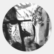 carousel round sticker