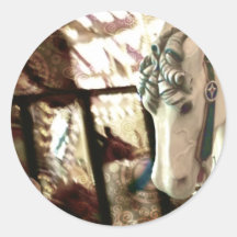 carousel round stickers