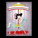 Carousel  textured matte vintage doll tender luxe poster