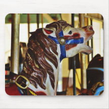 Carousels Horses Rides Amusement Parks Mouse Pads