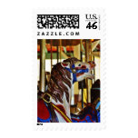 Carousels Horses Rides Amusement Parks Postage Stamp