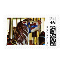 Carousels Horses Rides Amusement Parks Postage