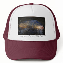 Carp by Angel Cher, Come to me Osprey...GOT Fish! hats