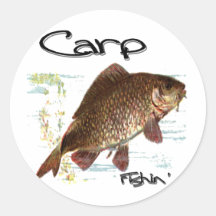 Carp Fishin' Sticker
