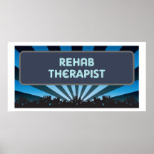 Carpa del terapeuta de la rehabilitación poster