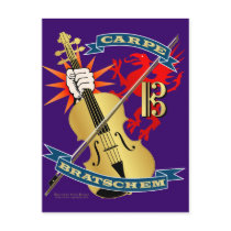 Carpe Bratschem Postcard