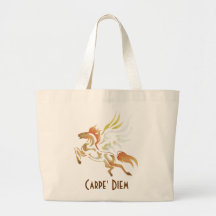 Carpe' Diem Horse Tote Bag