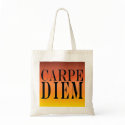 Carpe Diem Seize the Day Latin Quote Happiness zazzle_bag