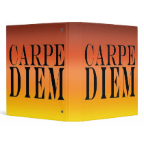 Carpe Diem Seize the Day Latin Quote Happiness Binder