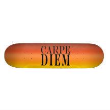 Carpe Diem Seize the Day Latin Quote Happiness Skate Board Deck