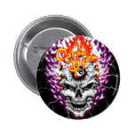 Carpe Diem Skull buttons