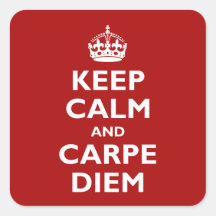 Carpe Diem! Square Stickers