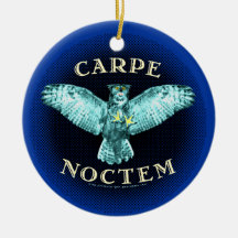 Carpe Noctem Christmas Tree Ornaments