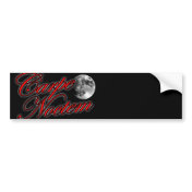 Carpe Noctem sieze the night Sexy Goth girl an guy Bumper Stickers Carpe Noctem sieze the night Sexy Goth girl an guy Bumper Stickers