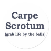 Carpe Scrotum Stickers