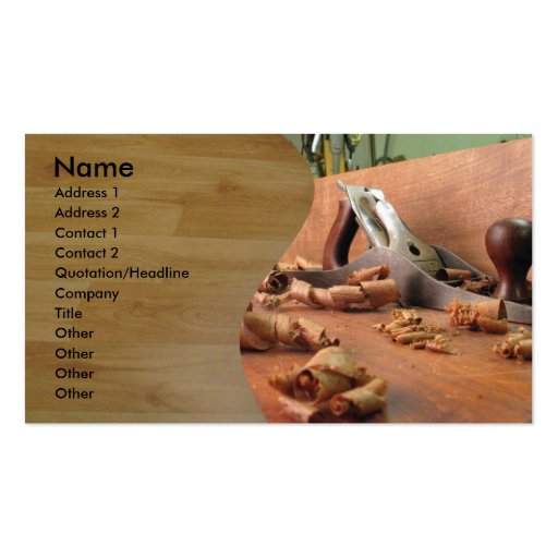 Carpenter Business Card Templates (front side)