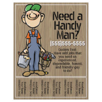 Carpenter Handyman Plumber Painter Earn Money Flyer Design
