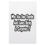 Carpenter Joke...Two Thumbs...This Guy Stationery Design
