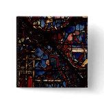 Carpenters at work, from the Life of St. Pinback Button