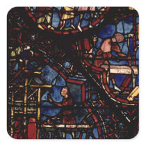 Carpenters at work, from the Life of St. Sticker