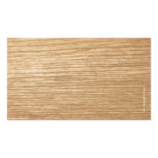 Carpentry carpenter chisel art business card (back side)
