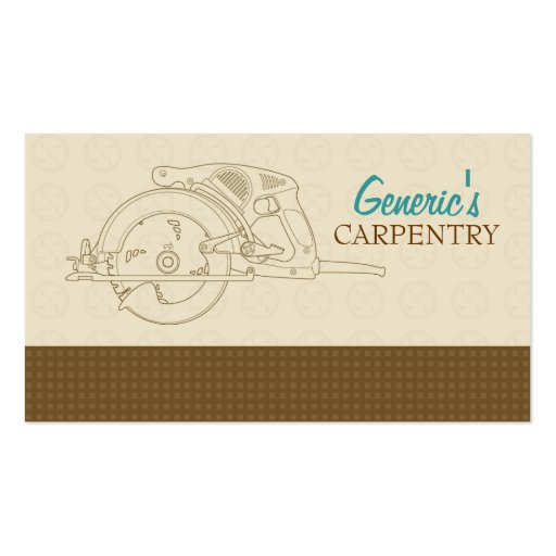 Carpentry Custom Business Card Zazzle