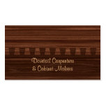 Carpentry or cabinet making business card business cards