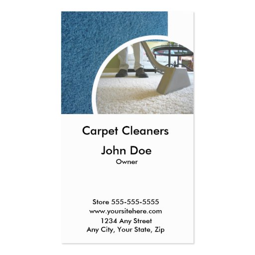 Carpet Cleaners Business Card (front side)