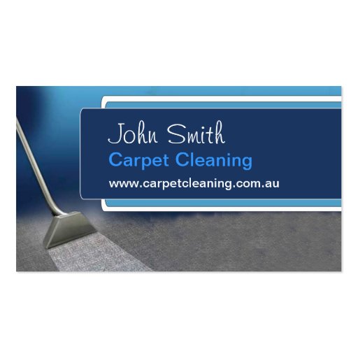 Carpet-Cleaning Business Card (front side)