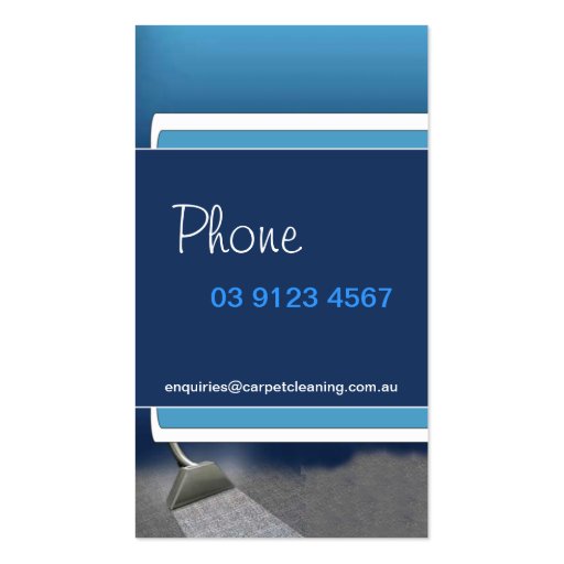 Carpet-Cleaning Business Card (back side)