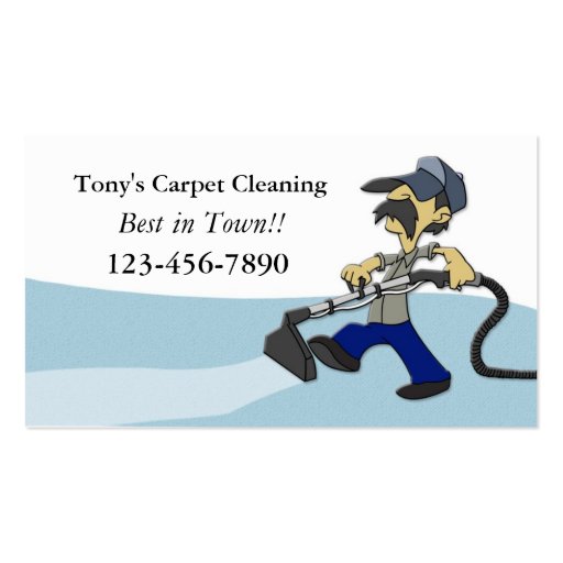 Carpet Cleaning Business Card (front side)