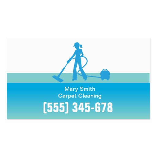 Carpet Cleaning Business Card Template Zazzle