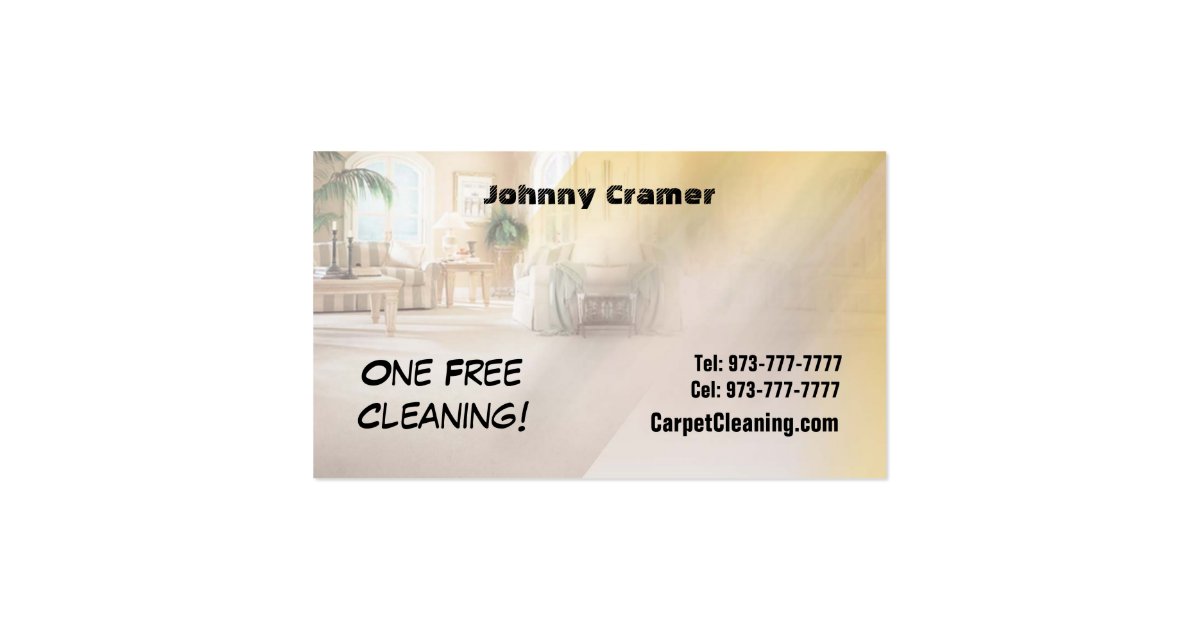 Carpet Cleaning Business Cards Zazzle
