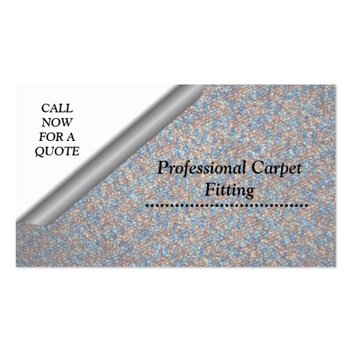 Carpet Fitting Business Cards (front side)
